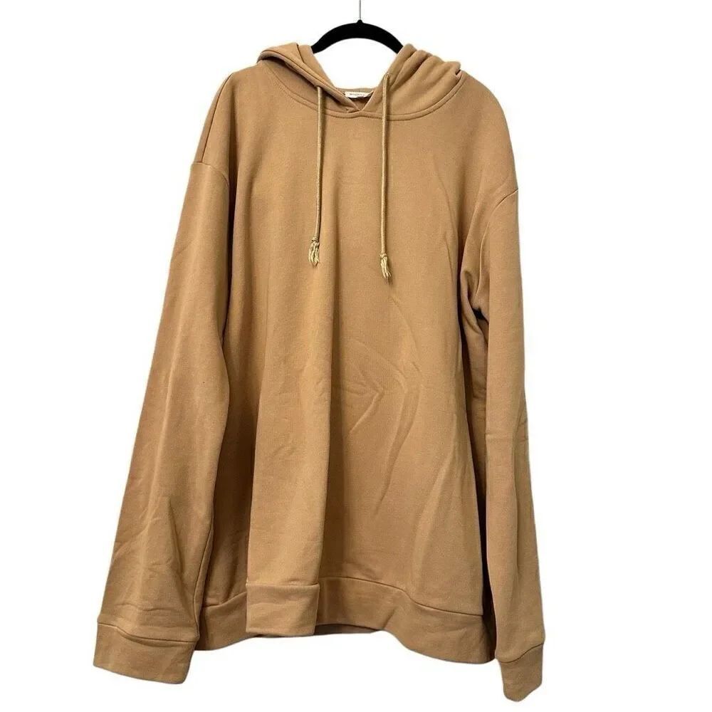 Mistress Rocks Long Sleeve Cotton Pullover Sweatshirt Hoodie Brown Large